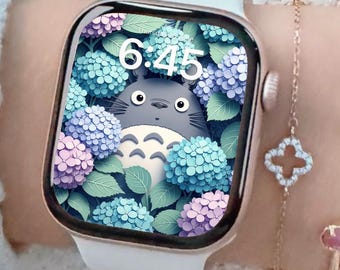 Apple Watch Wallpaper: 3D Paper Cut Style Anime Garden Spring Landscape