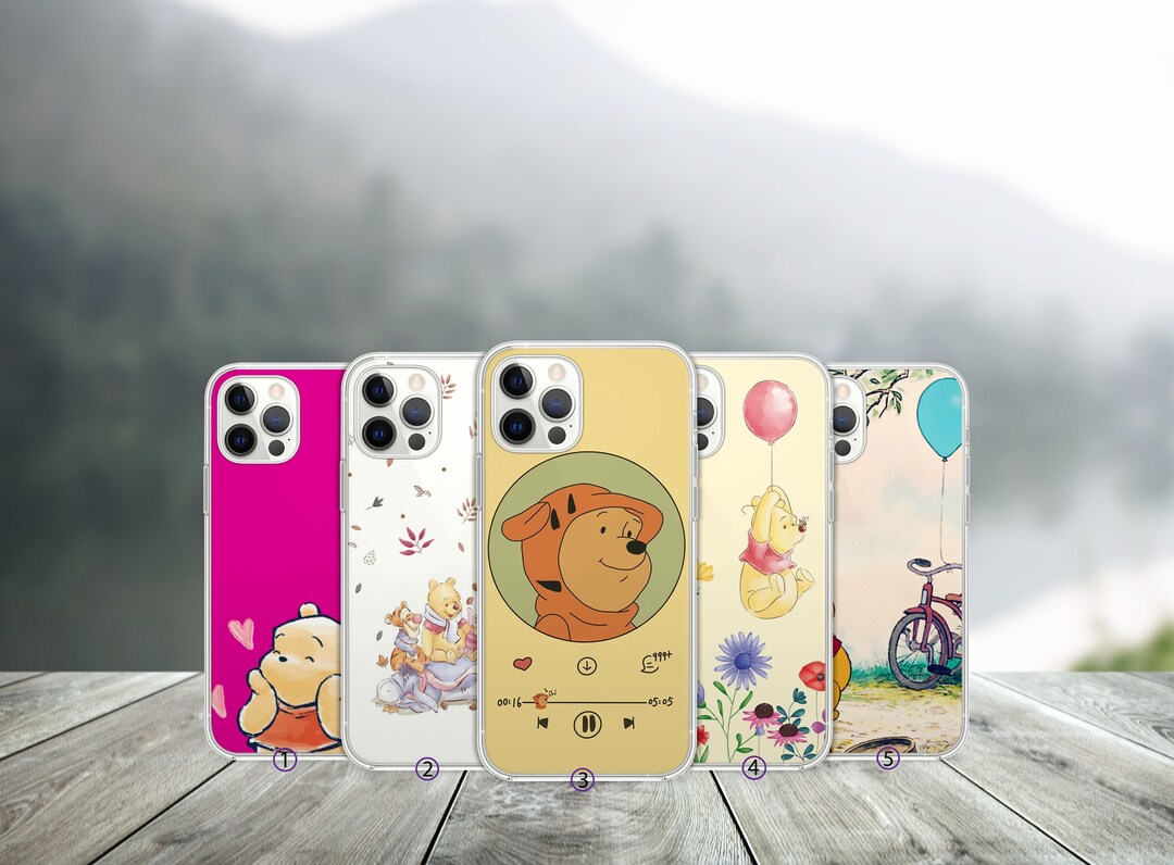 Winnie the Pooh Phone Case for iPhone Disney Inspired Soft Etsy