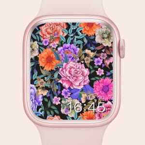 Peony Apple Watch Wallpaper: Floral Smartwatch Background (Digital Download)