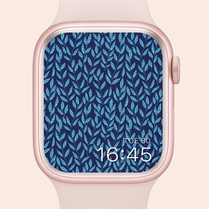 Apple Watch Wallpaper Botanical Smartwatch Background | Leaves  | Summer Cute Watch Screensaver  Download