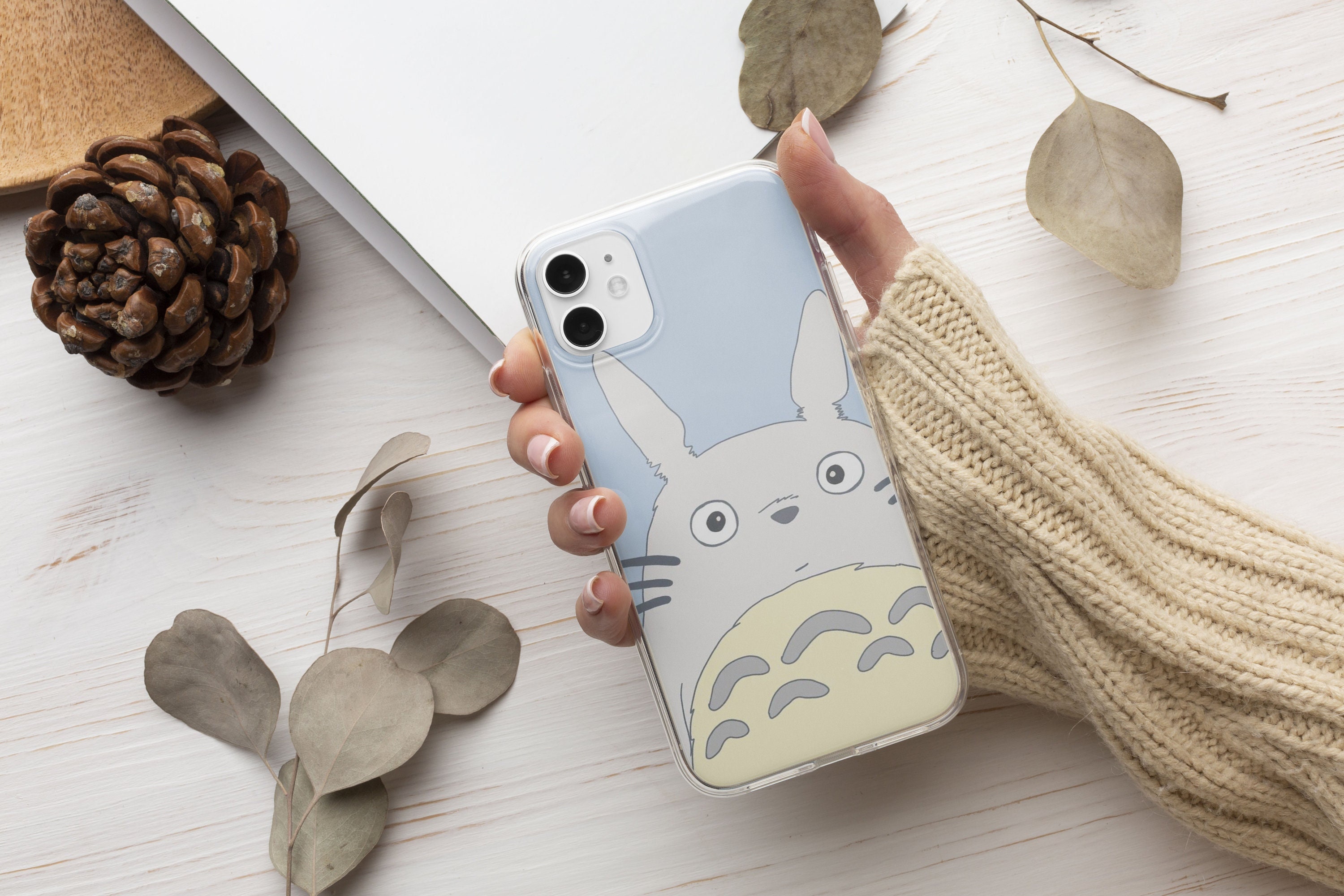 Cute Totoro Anime Studio Ghibli Phone Case matte transparent For