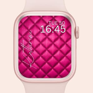 Custom Name Pink Apple Watch Wallpaper | Unique Apple Watch Wallpaper | Cute Apple Watch Face | Custom Digital Download