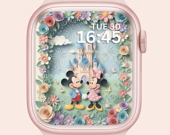 Fondo de pantalla de Mickey y Minnie Mouse para Apple Watch: Fondo de pantalla de Disney Disneyland
