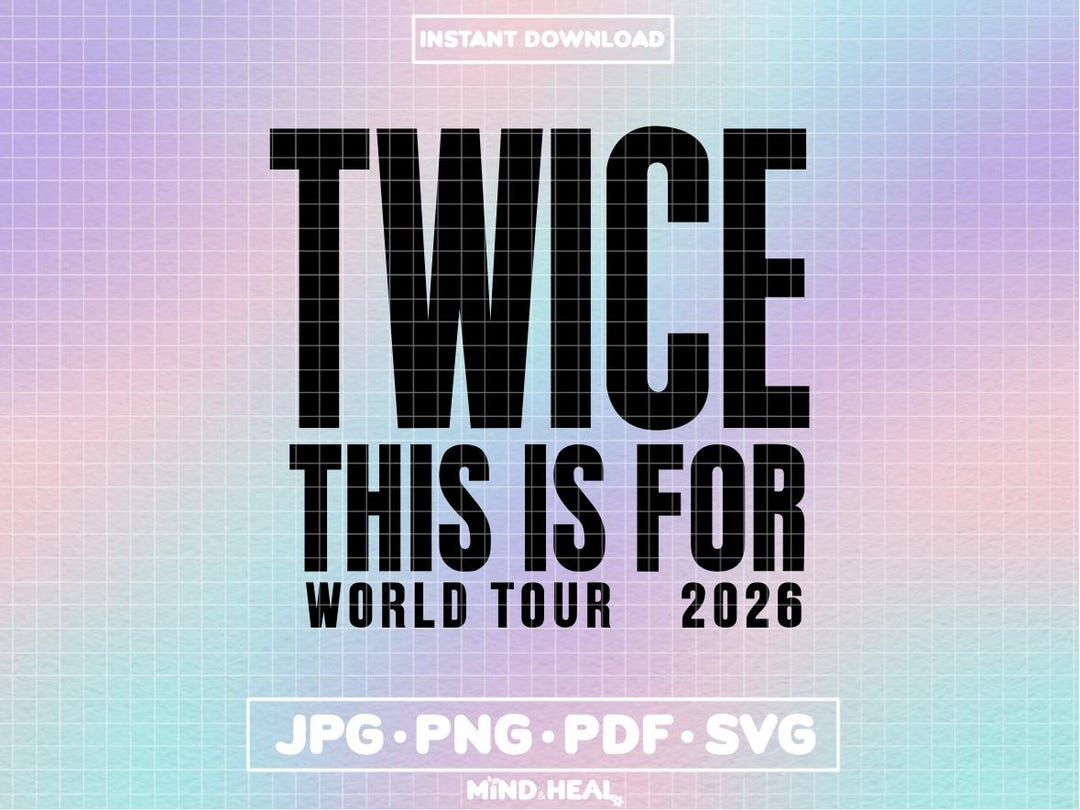 TWICE World Tour 2026 Logo | Kpop Digital Files (svg, Png, Pdf