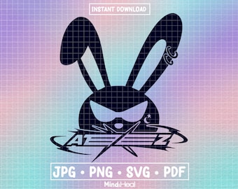 ATEEZ X Mito Rabbit | svg png pdf jpg | Digital Files for Silhouette or Cricut | kpop atiny matz bunny rabbit