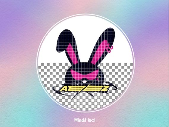 ATEEZ Mito Rabbit SVG: Kpop Atiny Matz Bunny (digital Files) - Etsy