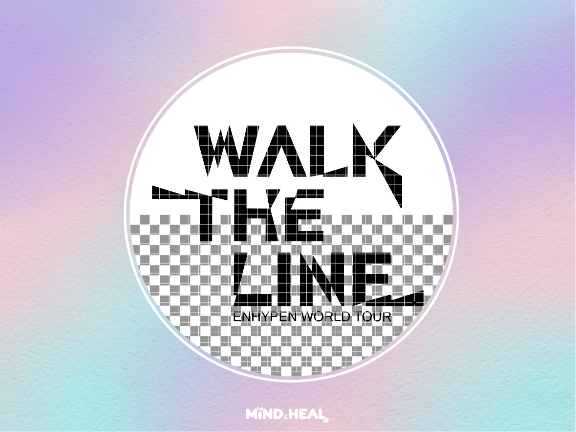 Enhypen WALK THE LINE Tour Logo | Kpop Digital Files (svg, Png