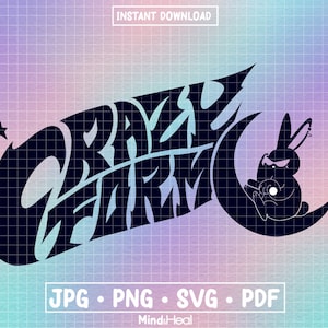ATEEZ Crazy Form X Hase Mito | svg png pdf jpg | Digitale Dateien für Silhouette oder Cricut | kpop atiny mattes Häschen