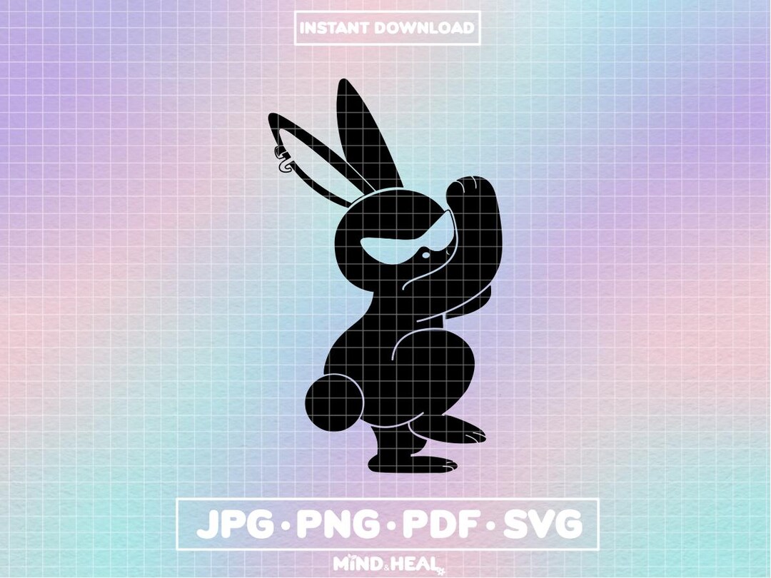 ATEEZ X Twerking Mito Rabbit | Svg Png Pdf Jpg | Digital Files for