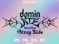 STRAY KIDS dominATE World Tour Logo | svg png pdf jpg | Digital Files for Silhouette or Cricut | kpop stay world tour