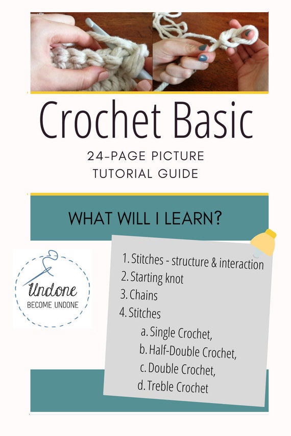 Crochet Basic  Knots Chains and Basic Stitches