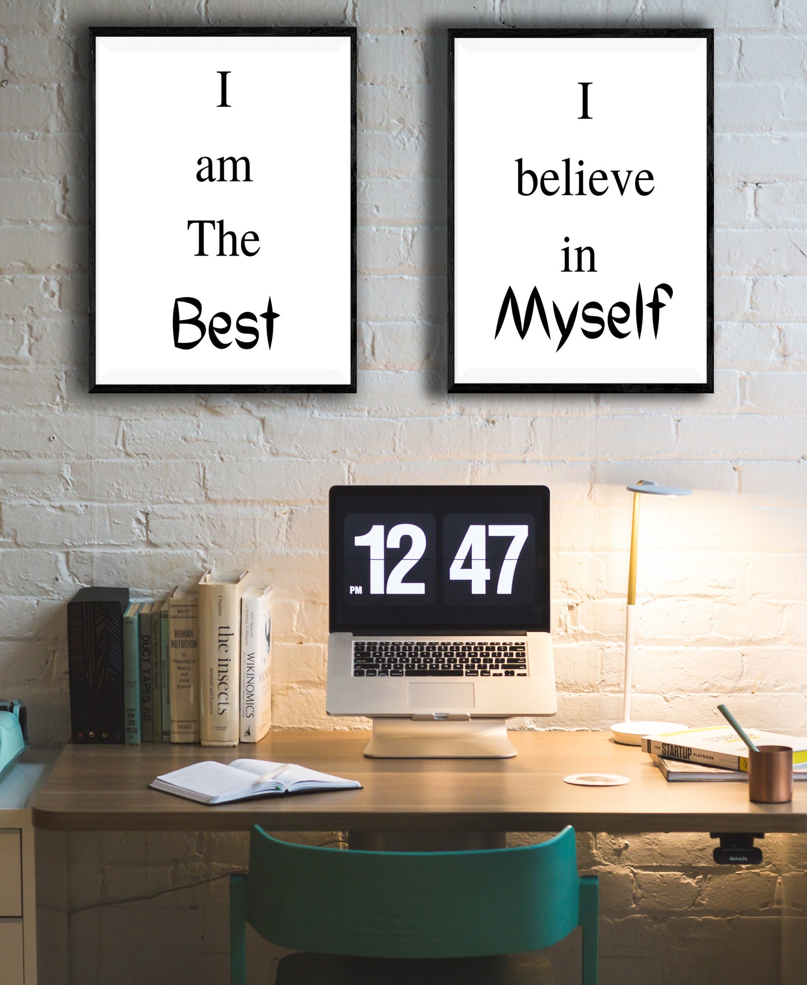 Motivational Office Wall Art Home Décor Wall Art Self Etsy