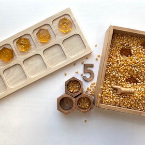 10 Resin Honey Bee Loose Parts/Math Counters