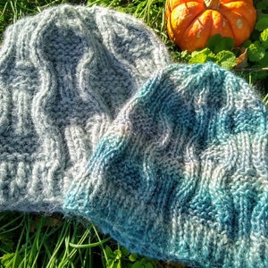 Woven Waves Knitted Hat Pattern