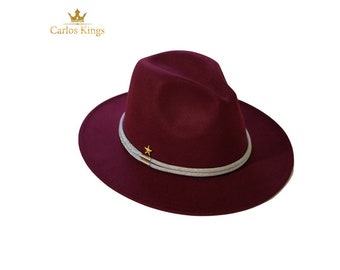 Wine Fedora Hat - Etsy