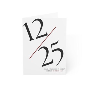Moderne kerstkaart Simple Christmas Date - Have Yourself A Merry Little Christmas Digitale download