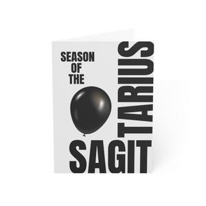 Sagittarius Zodiac Sign Birthday Greeting Card - Zodiac Collection