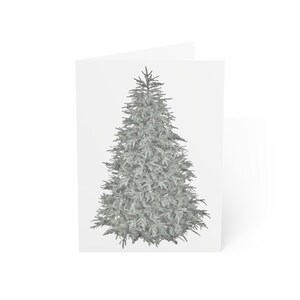 Tarjeta navideña sencilla con árbol de Navidad n.° 1: descarga digital de tarjeta de felicitación navideña moderna