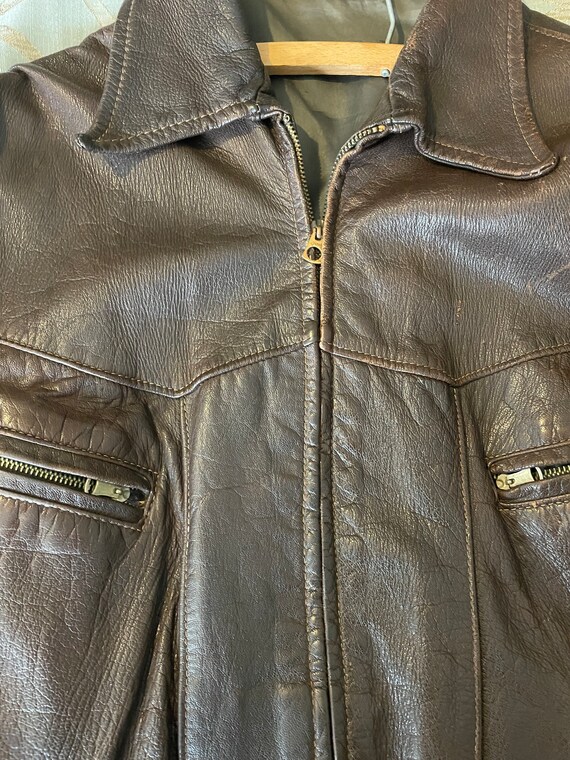 Vintage Leather Field Jacket Gem