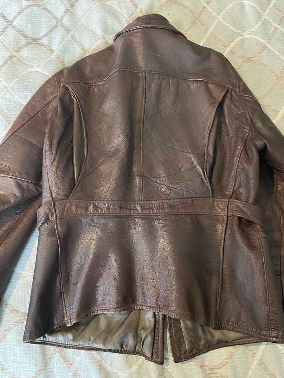 Vintage Leather Field Jacket Gem