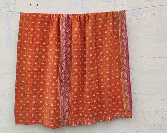 Amazing rainbow vintage kantha qulit recycled cotton gudri, Kantha Bedcover Badspread throw