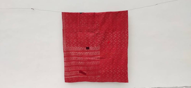 Vintage sari Kantha Quilt Indian kantha blanket and throw, Bedspread Reversible Kantha Throw Hand stitched Quilt Indian Quilt Handmade 画像 5