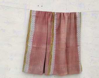 Vintage Indian Kantha Quilt Kantha Bed cover Kantha Blanket Indian Kantha , Throw Gudari Cotton
