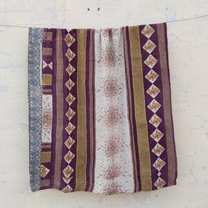 Indian Kantha Quilt Throw Handmade bedspread Indian Décor Vintage Bohemian Coverlet Blankets