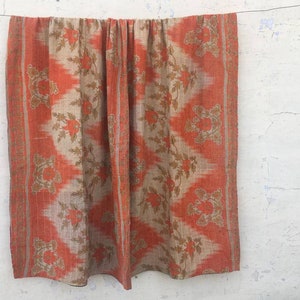 Recycled Indian Sari Patchwork Blanket,Handmade Kantha Quilt indian quilt