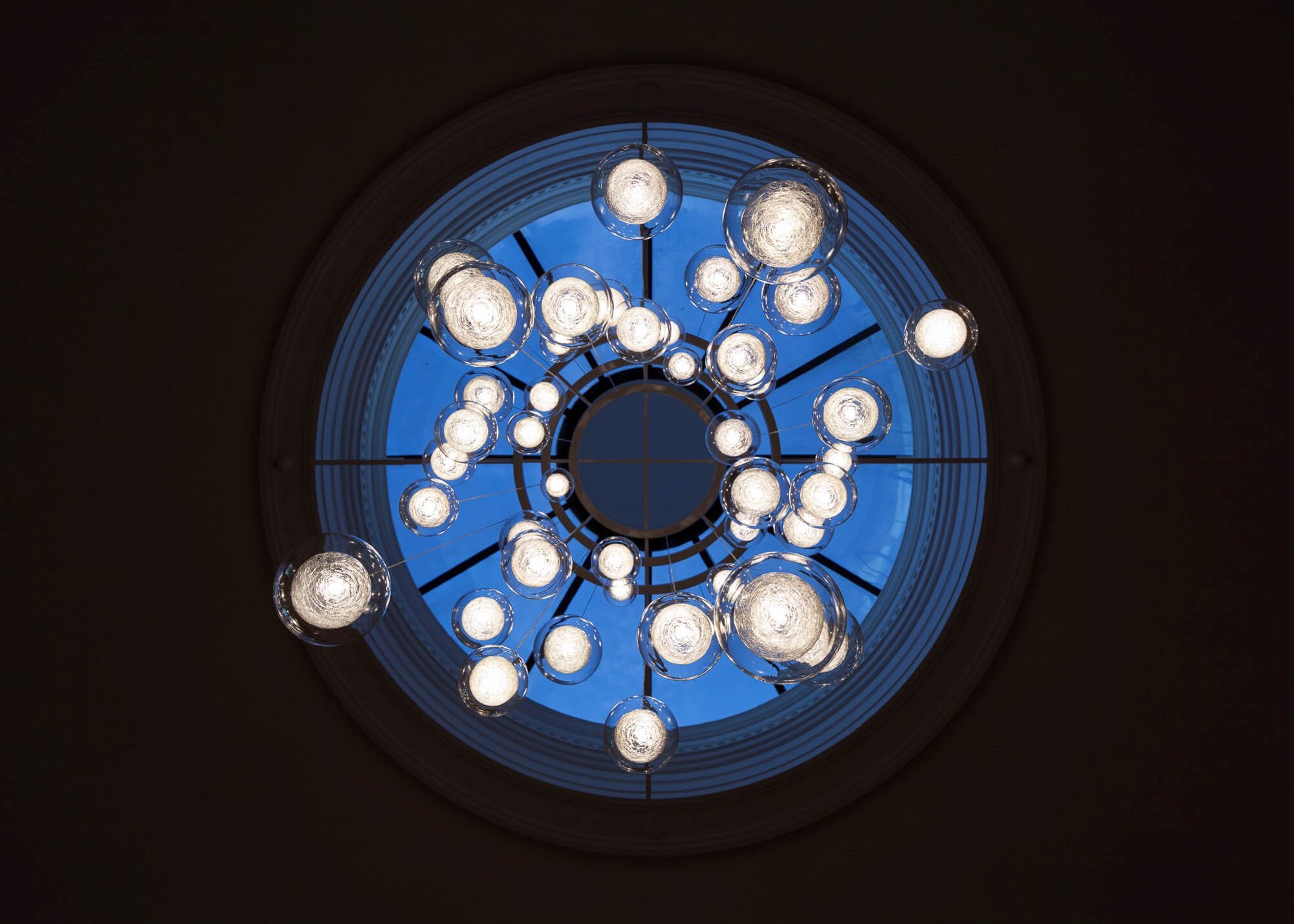 Fiberglas Kugeln Klare Anhänger in runder Deckenbasis | Etsy