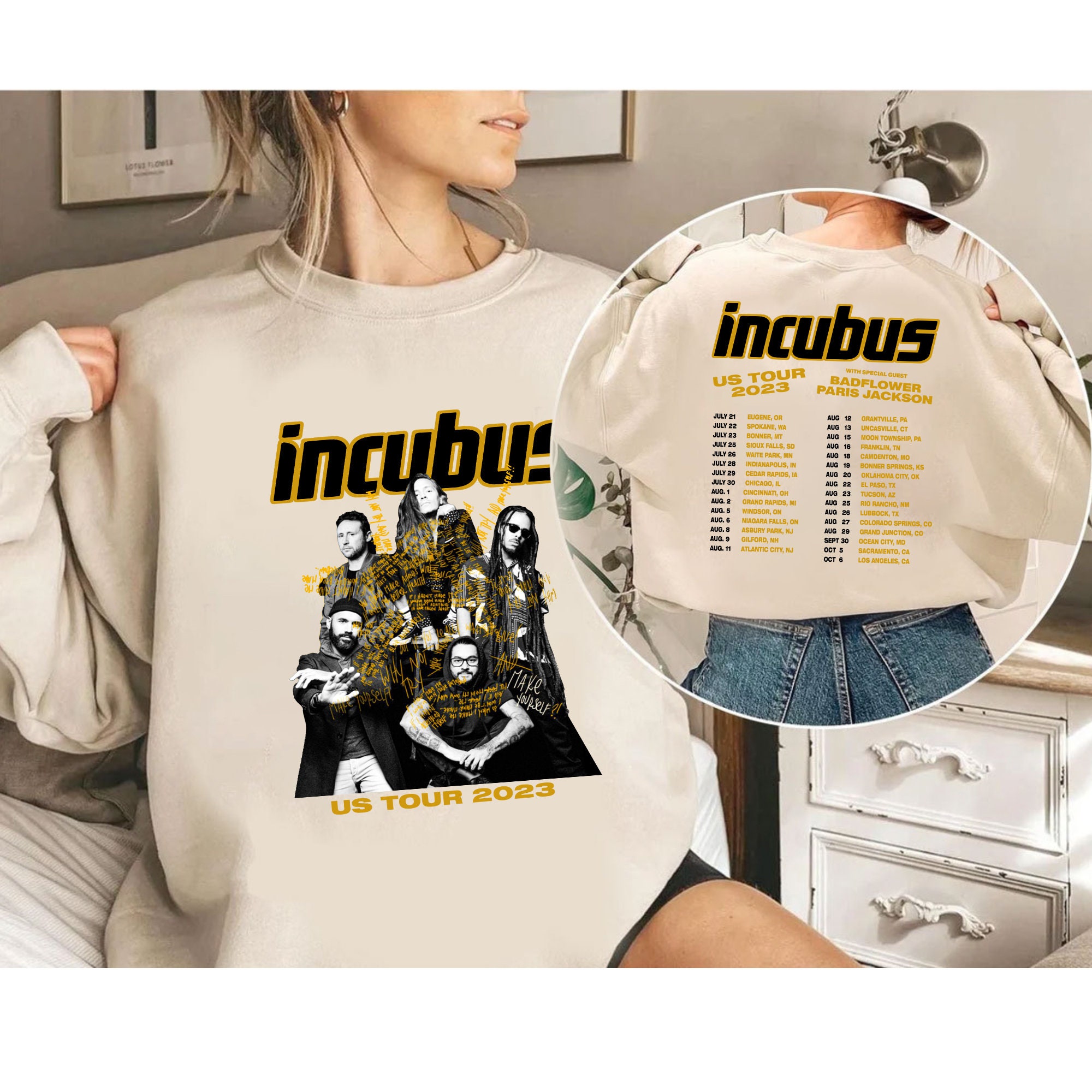 Incubus Summer Tour 2023 PNG Incubus Fan PNG Incubus Tour Etsy Canada