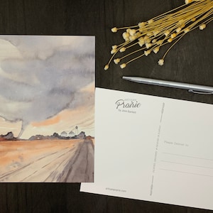 Cartão-postal Plains Whirlwind | Prairie Art, Kansas, Campos de Pradaria, Flint Hills, Pradaria Artesanal