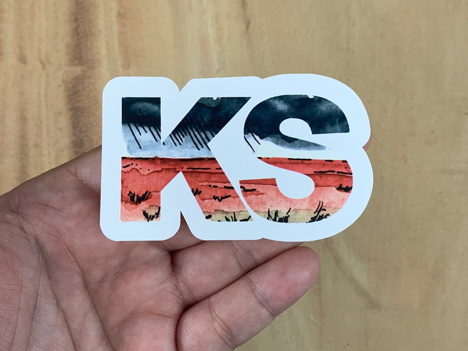 Storm Coming KS Kansas Sticker | Die Cut Sticker, Water Bottle Sticker ...