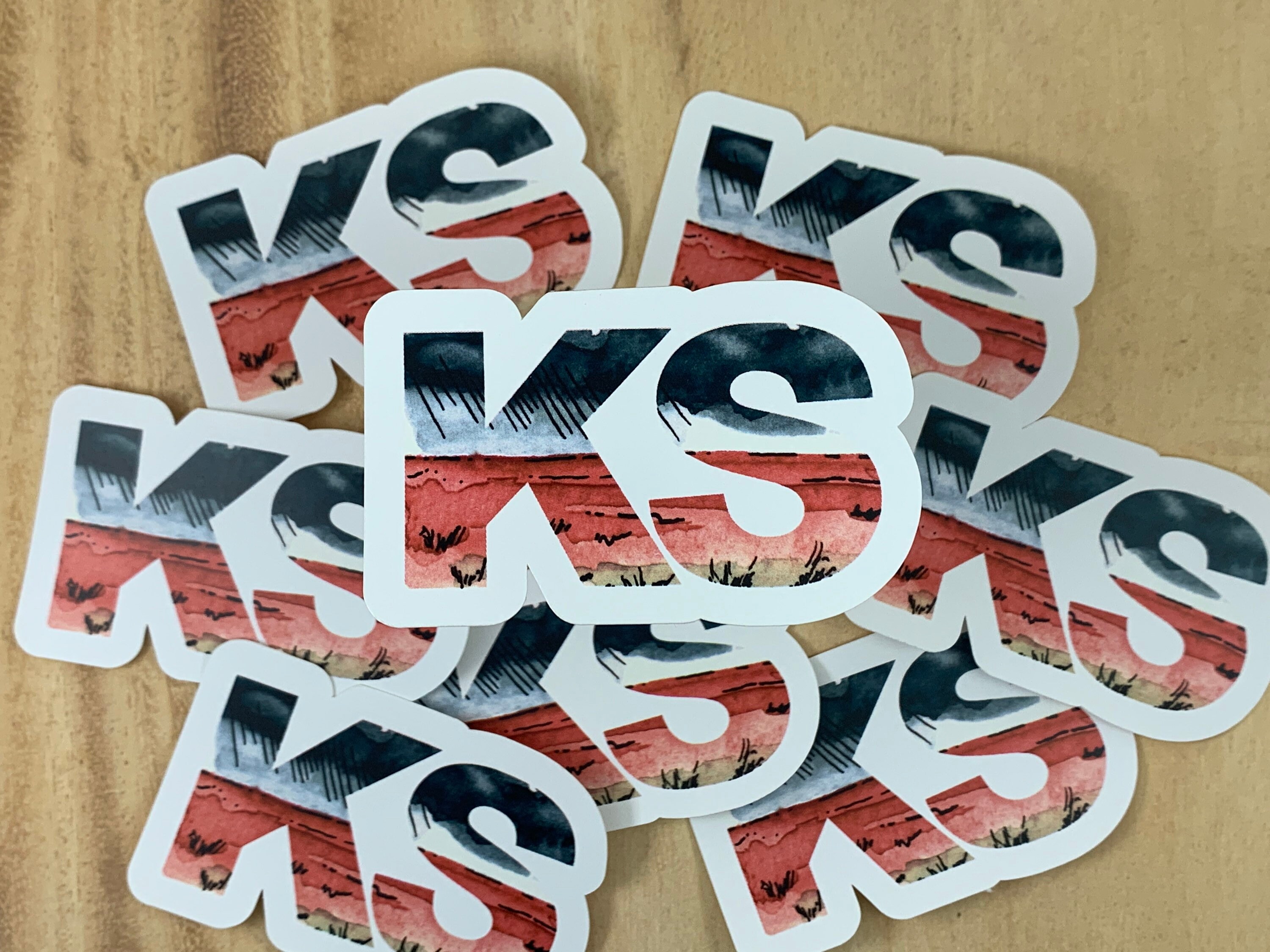 Kansas Weather Sticker Storm Coming KS Kansas Sticker | Die Cut Sticker, Water Bottle Sticker ...