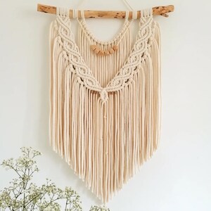 Macrame wall hanging, Bohemian decoration, Hand woven Boho decor, Home decor, Wall tapestry, Housewarming, Boho Home image 2