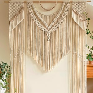 Boho Hochzeit Kulisse, Makramee für Hochzeit, Boho Dekor, Makramee Vorhang, Makramee Wand dekor, Großer Makramee Vorhang, Makramee Hochzeit Kulisse