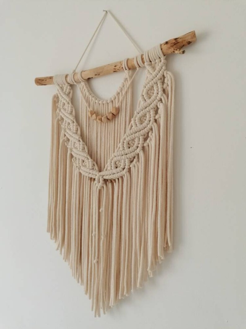 Macrame wall hanging, Bohemian decoration, Hand woven Boho decor, Home decor, Wall tapestry, Housewarming, Boho Home image 4