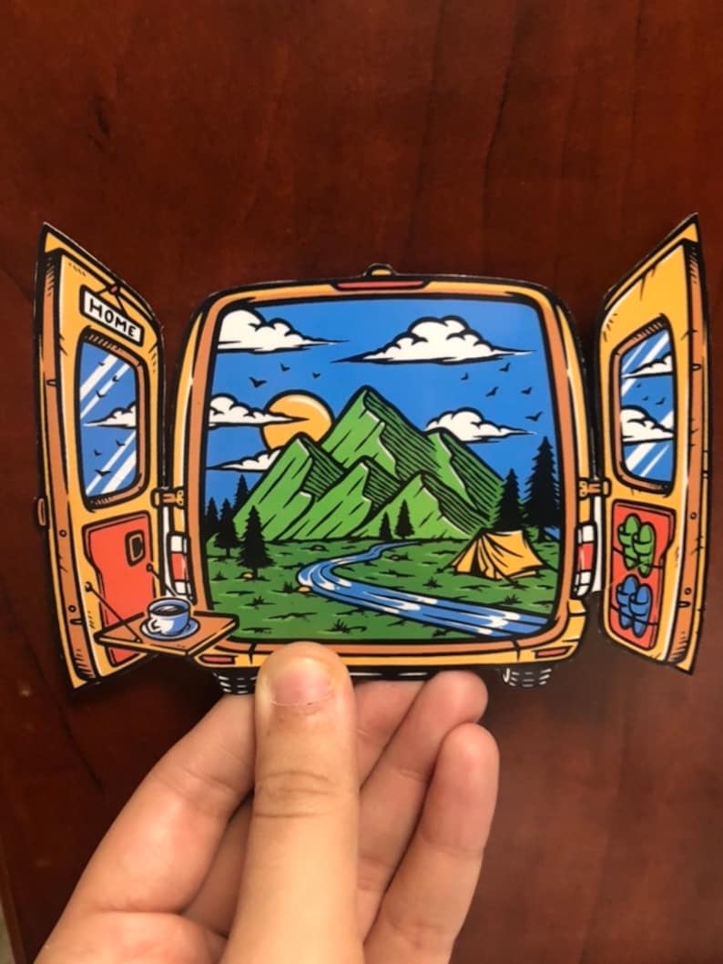Van Life Laminated Weatherproof Car/refrigerator or Etsy