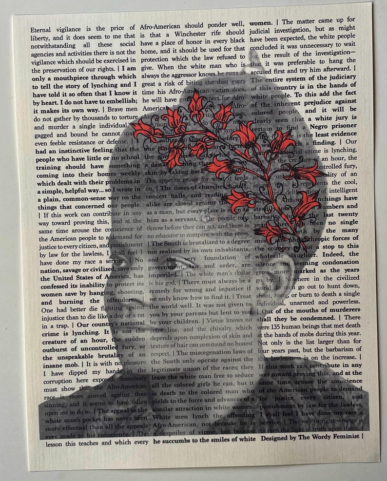 Ida B. Wells Flower Crown Quote Print Etsy