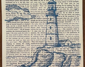 To the Lighthouse by Virginia Woolf Quote Print