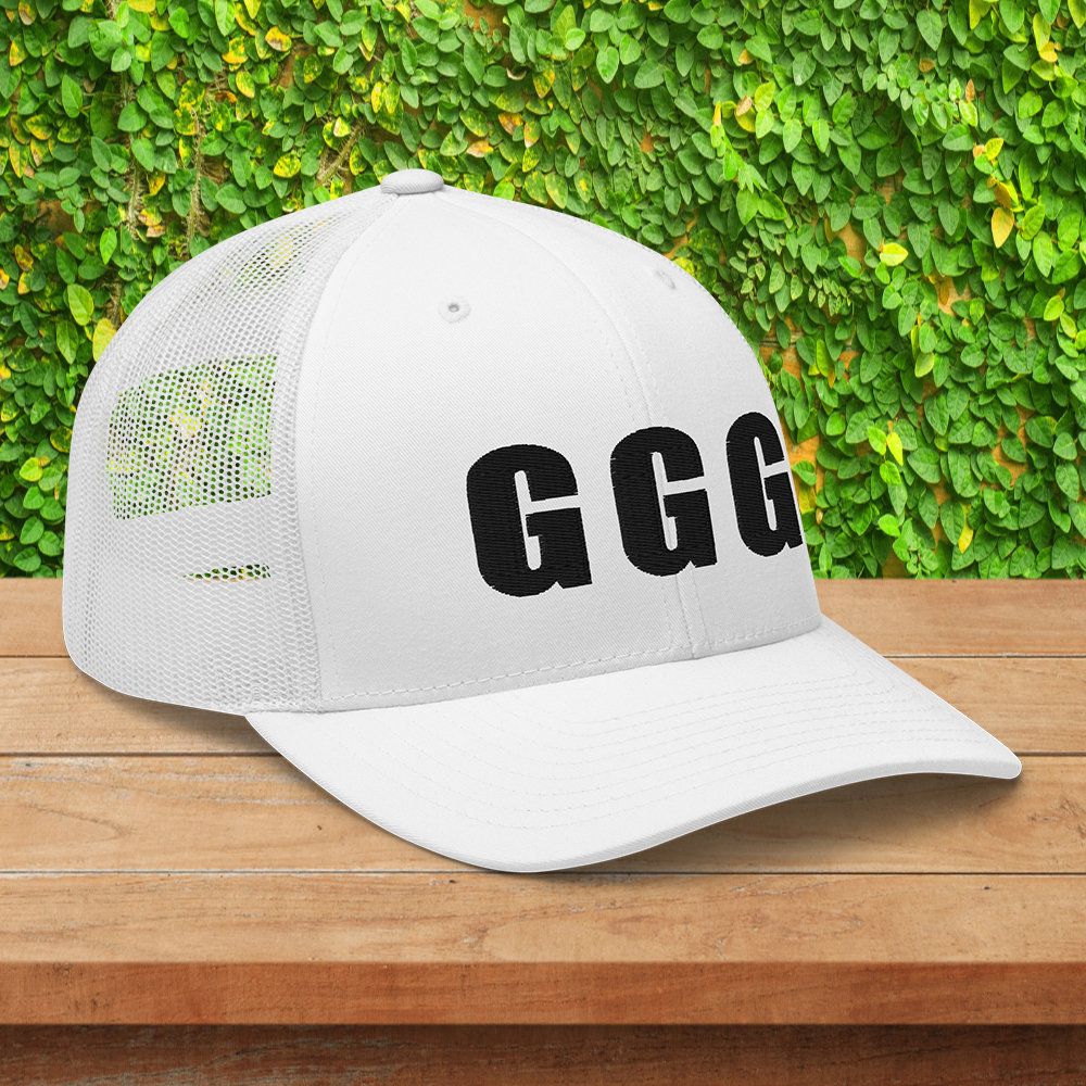 GGG トラッカーキャップ、刺繍入り帽子、ゲンナジー・ゴロフキン 
