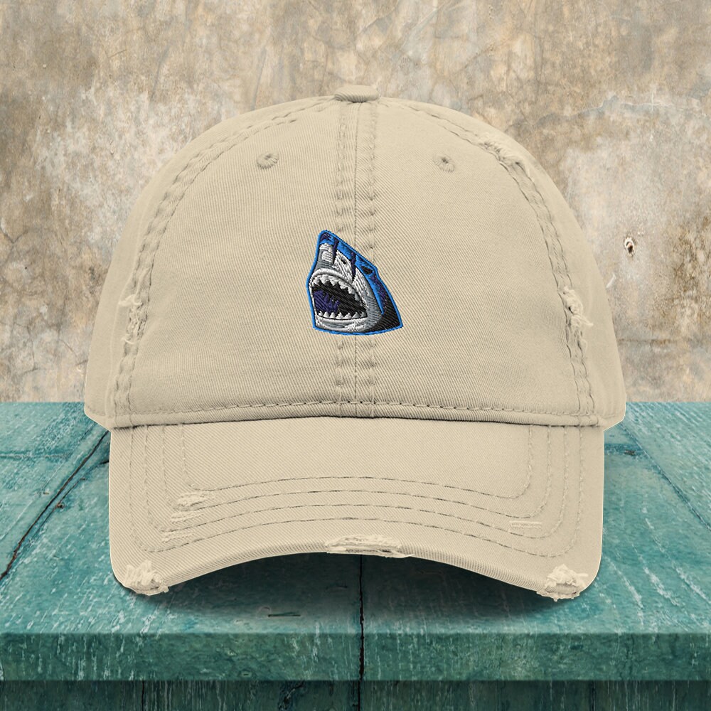 Berretto Da Baseball Vintage Ricamato Con Squalo - Foto 9