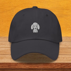 Embroidered Poodle Dad Hat: Dog Lover Gift