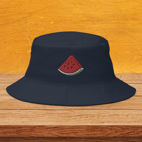 Watermelon Bucket Hat Melon Embroidered 
