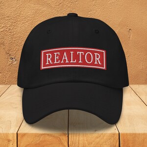 Realtor Dad Hat, Real Estate Agent Embroidered Baseball Cap, Real Estate Broker Hat, For Men, For Women