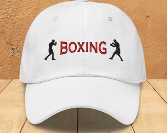 Embroidered Boxing Dad Hat: Martial Arts Gift