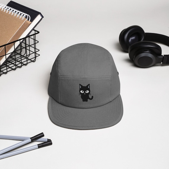 Gorra Cat negra con rojo para hombre