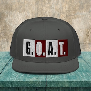 GOAT Snapback Hat, Greatest Of All Times, Embroidered Baseball Cap, G.O.A.T., Gift, For Men, For Women, Unisex, Legend, Master, Trainer Gift