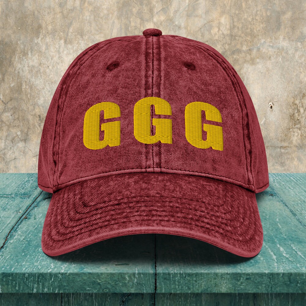 GGG Embroidered Vintage Cotton Twill Dad Hat - Etsy