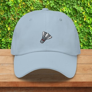 Shuttlecock Hat, Birdie Embroidery Baseball Cap, Badminton Player Birthday Gift, Badminton Dad Gift, Badminton Lover Gift For Christmas